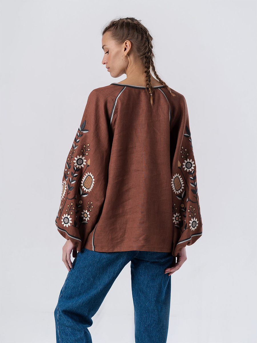 Embroidered shirt with floral ornament LITO 2 [0]
