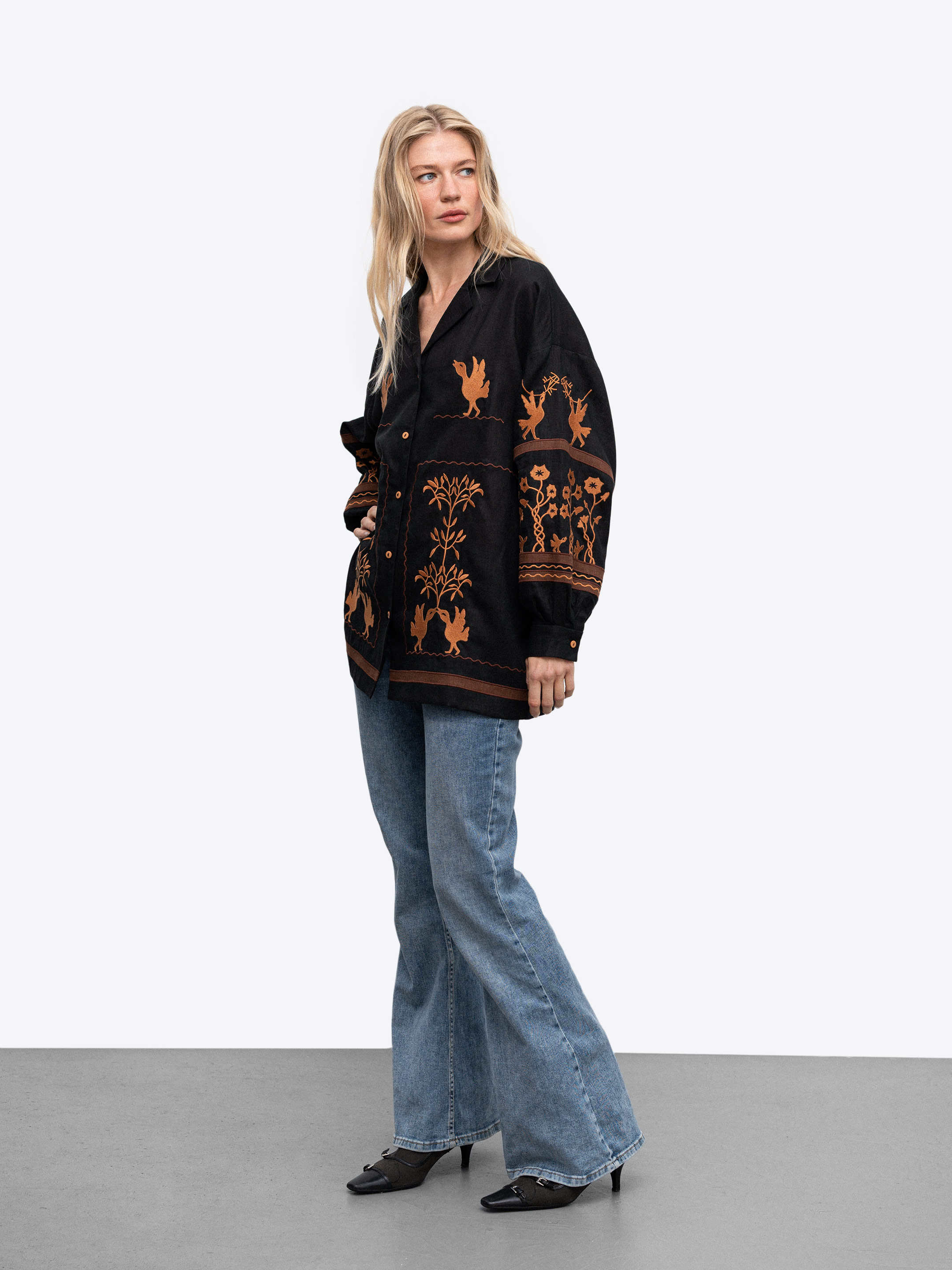 Women's embroidered shirt dedicated to Skovoroda Bayka ціна