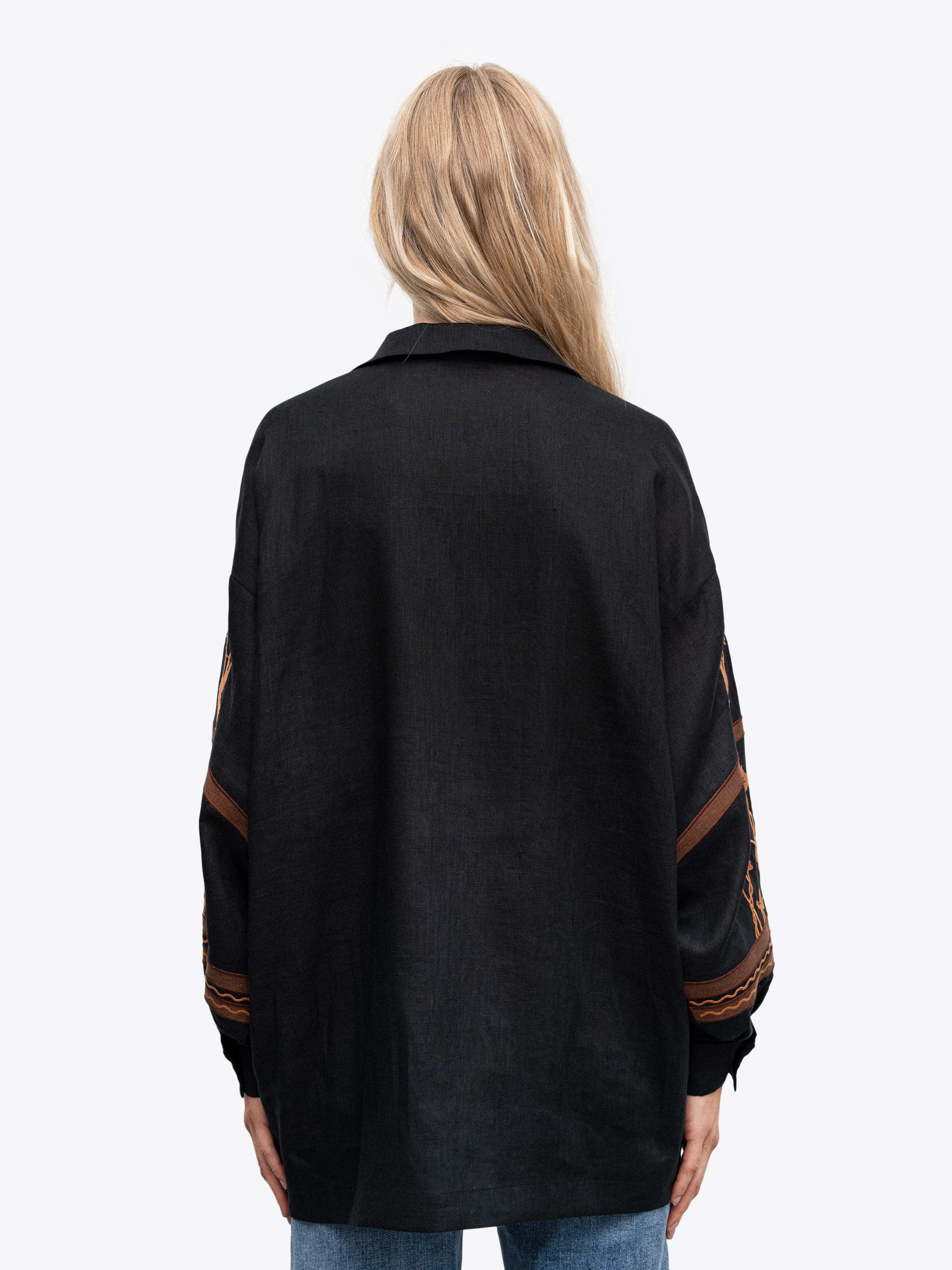 Women's embroidered shirt dedicated to Skovoroda Bayka fitting