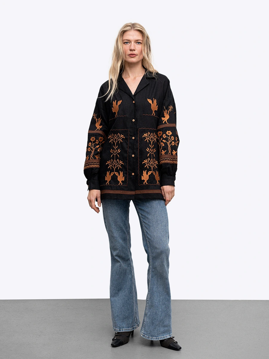 The embroidery is dedicated to Grigory Skovoroda Svitla — Black