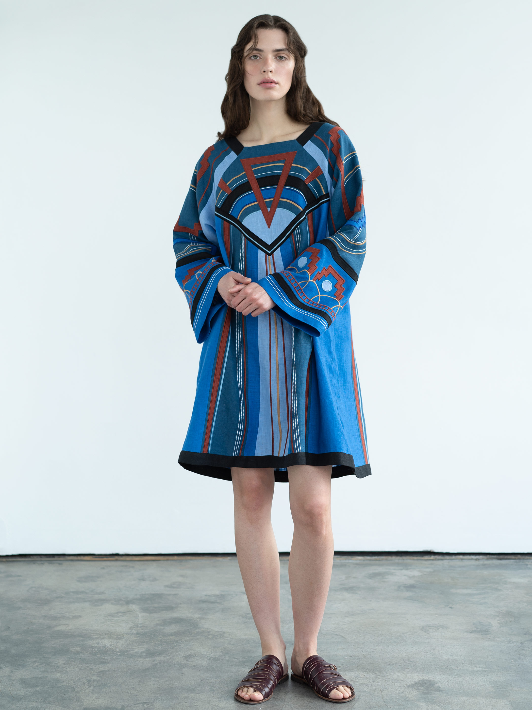 Linen dress with applique and embroidery Ekster in Ukraine
