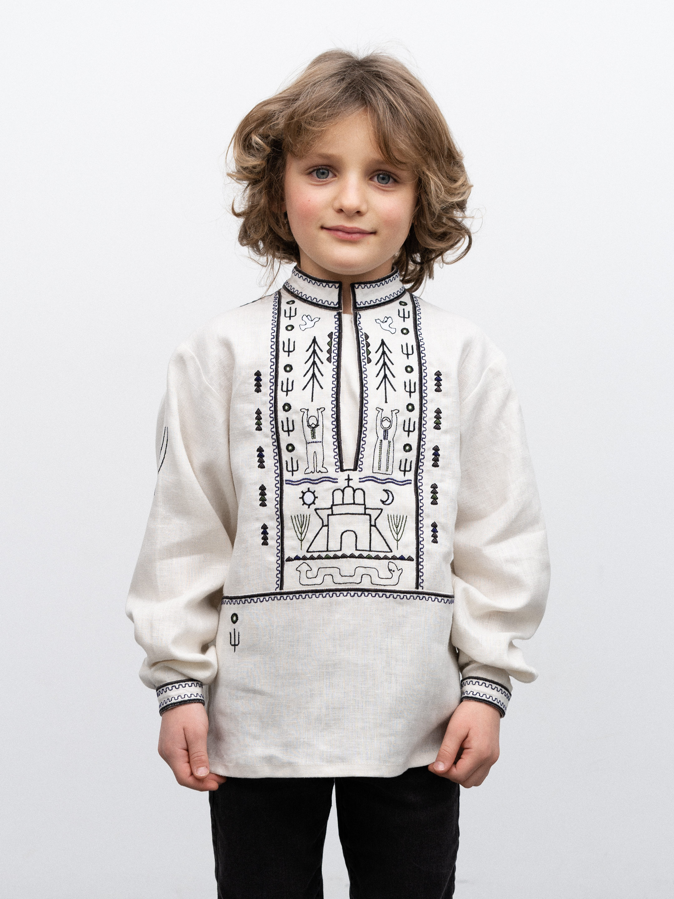 Embroidered shirt for a boy Kyrylo Kozhumiaka cheap