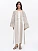 Embroidered dress in delicate beige Zozulya