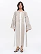 Embroidered dress in delicate beige Zozulya [0]