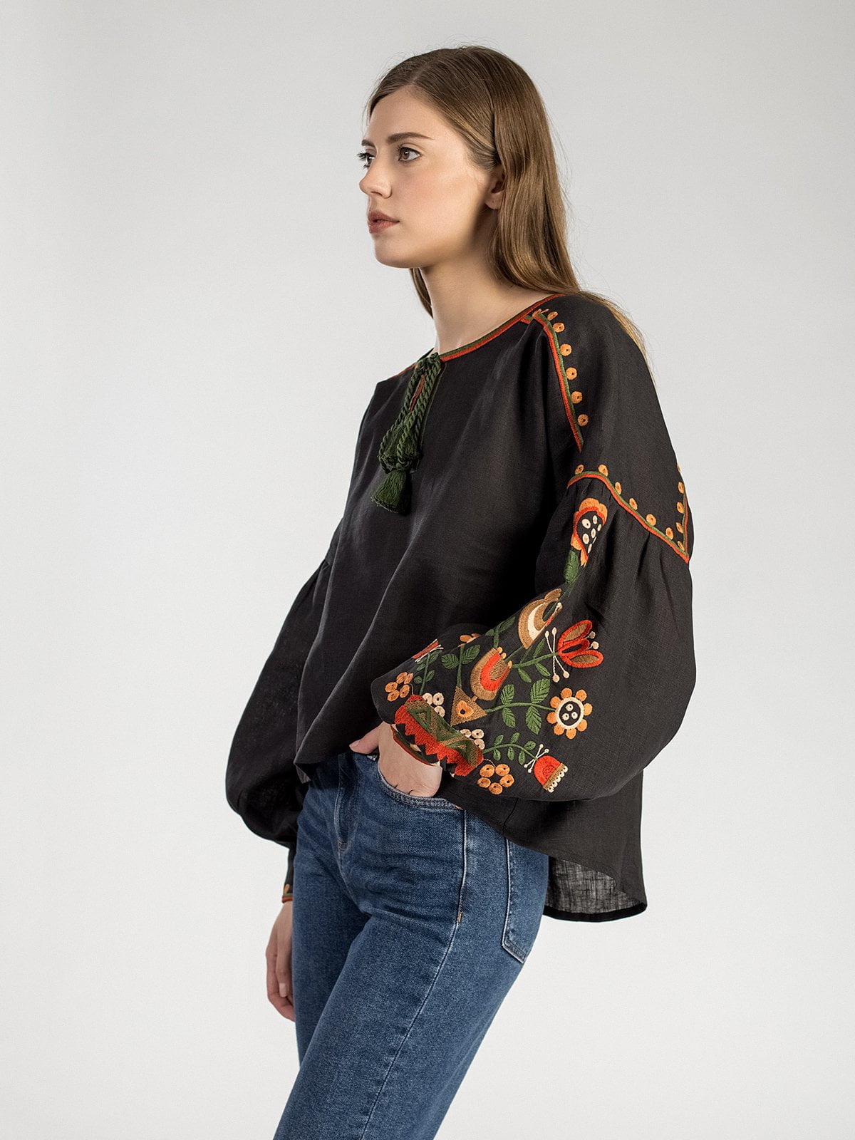 Еmbroidered women shirt West Bird photo
