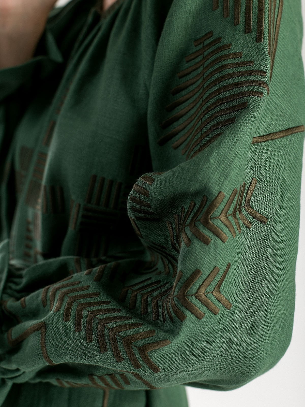 Green Maxi-Dress Borodina Dark ціна