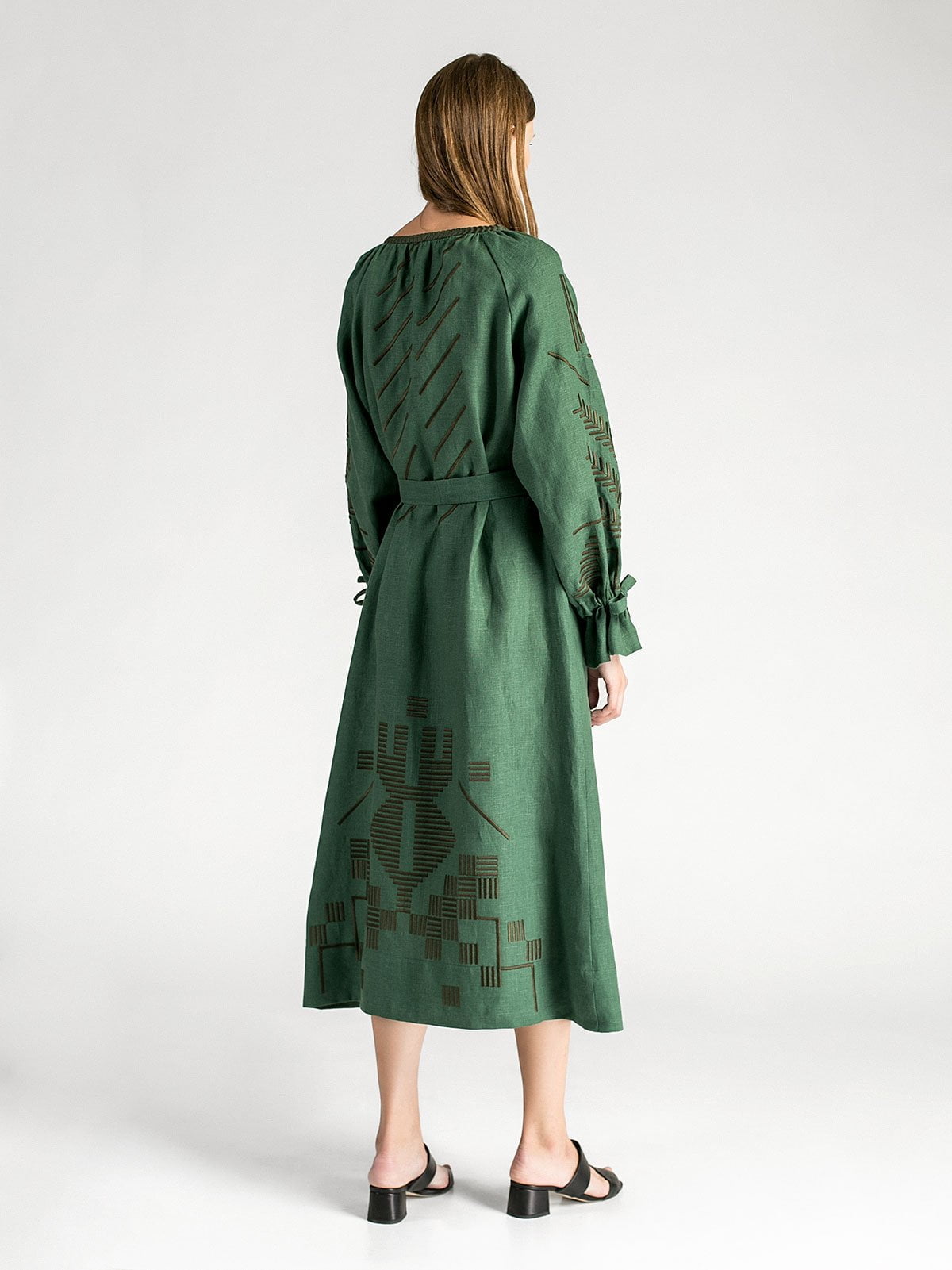 Green Maxi-Dress Borodina Dark choose