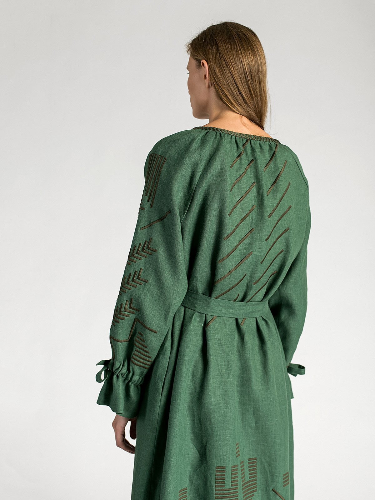Green Maxi-Dress Borodina Dark cheap
