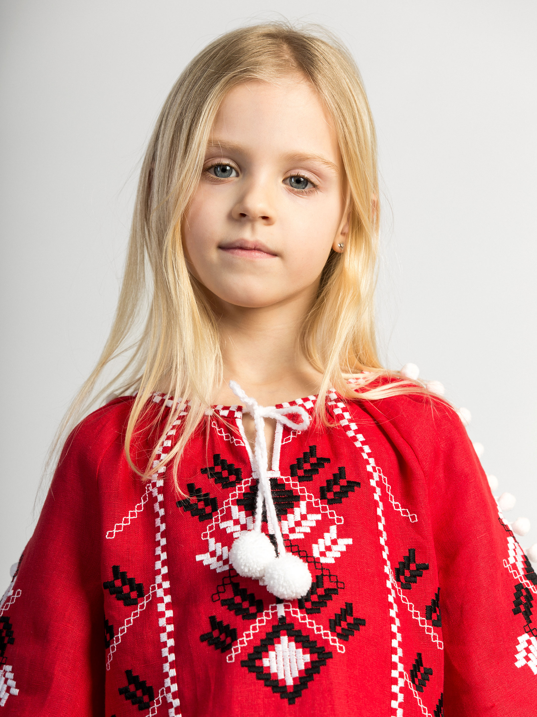 Embroidered shirt for girls Red Spike choose