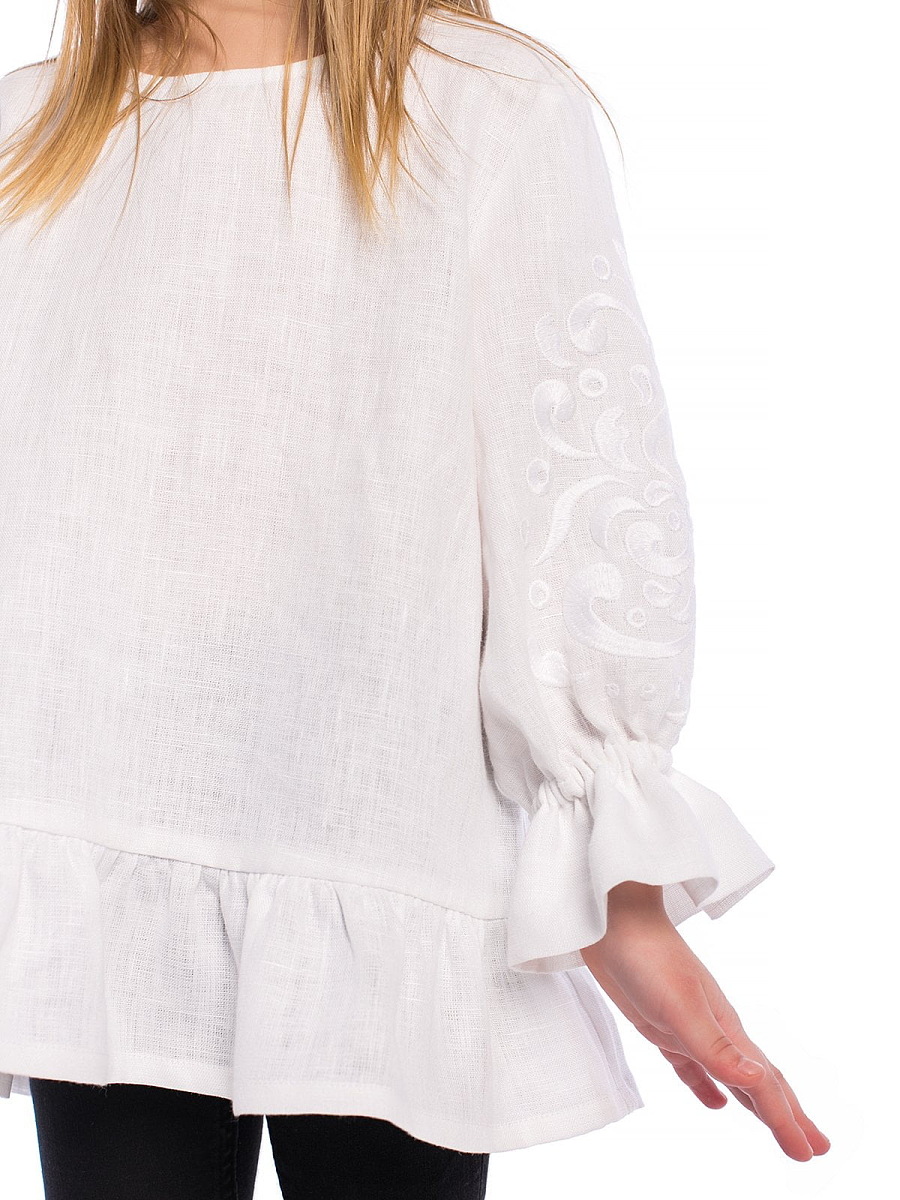 Embroidery for girls White Flow [0]