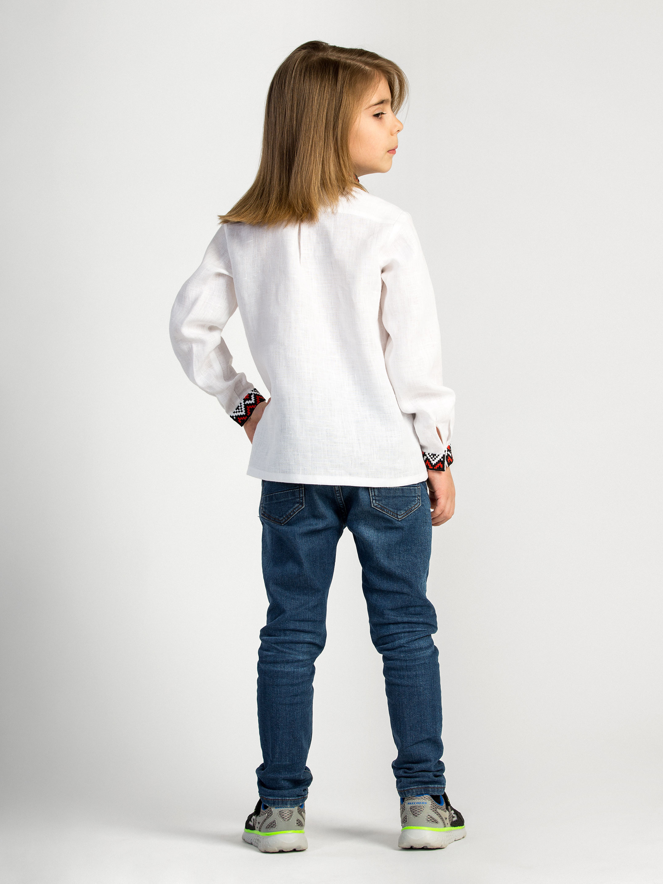 Boy`s embroidered shirt STAR red in Ukraine
