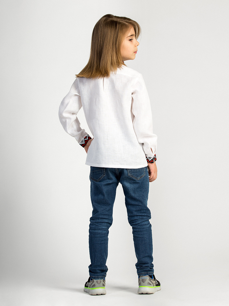 Boy`s embroidered shirt STAR red [0]