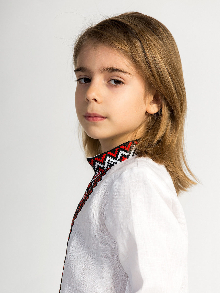 Boy`s embroidered shirt STAR red [0]
