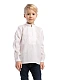 Boy`s embroidered shirt Zig-Zag White [0]