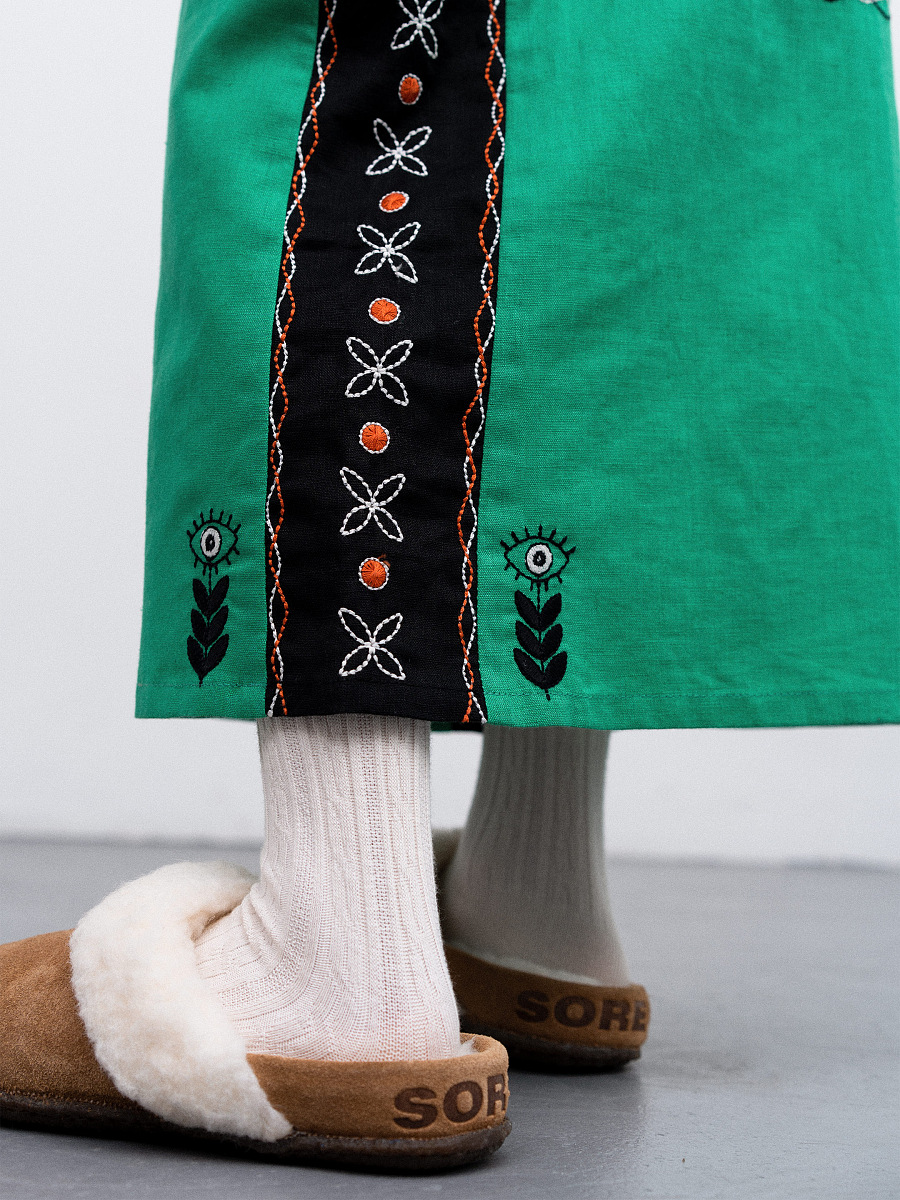 Divchyna Trostynka embroidered children's dress [0]