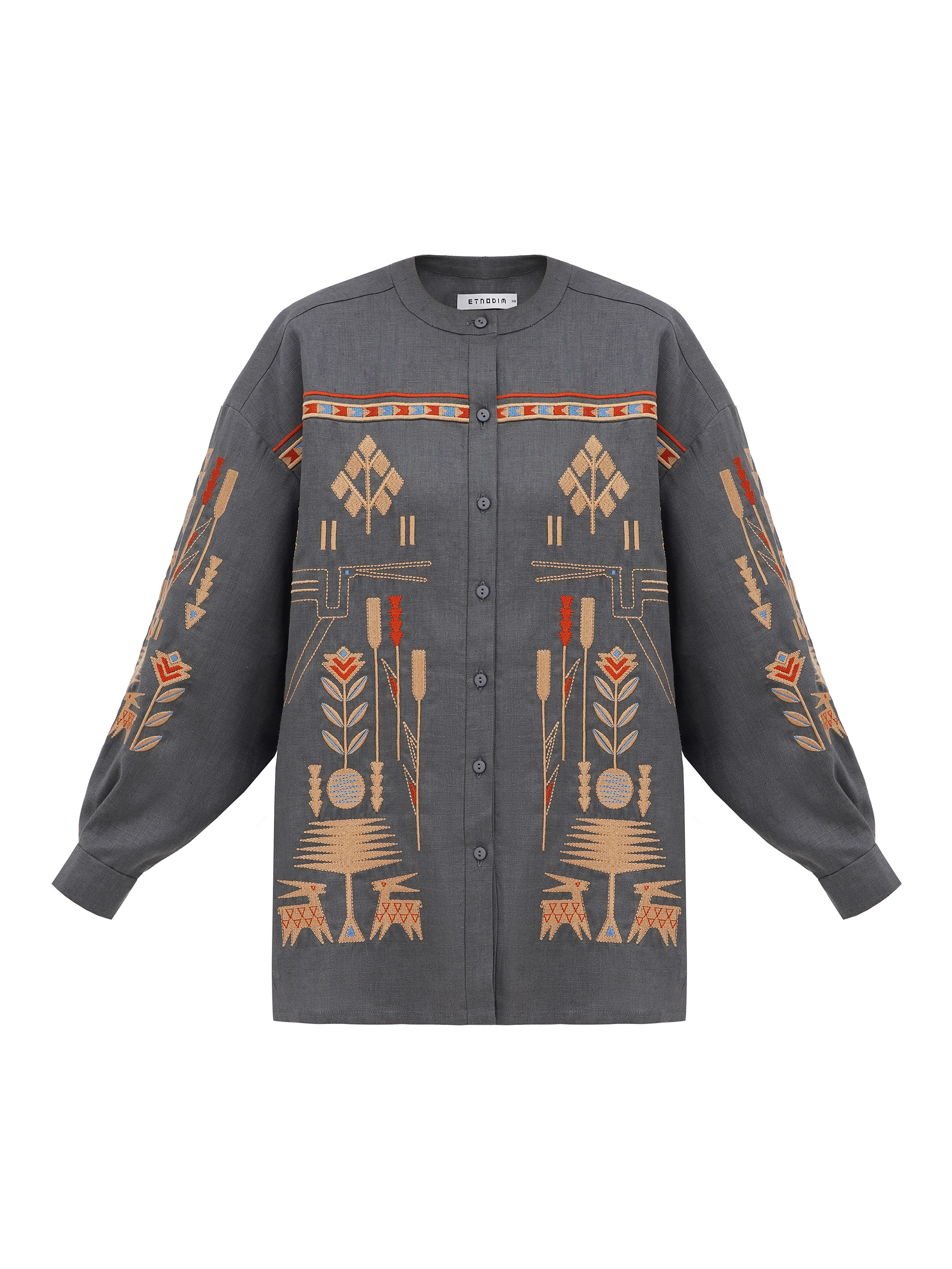 Linen shirt with embroidery Saenko buy