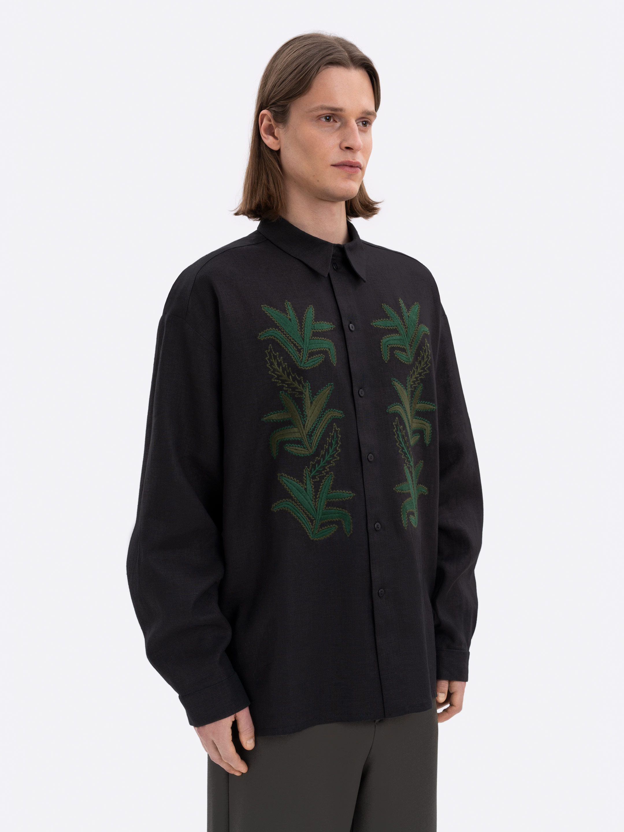 Linen shirt with embroidery Konopli in Ukraine