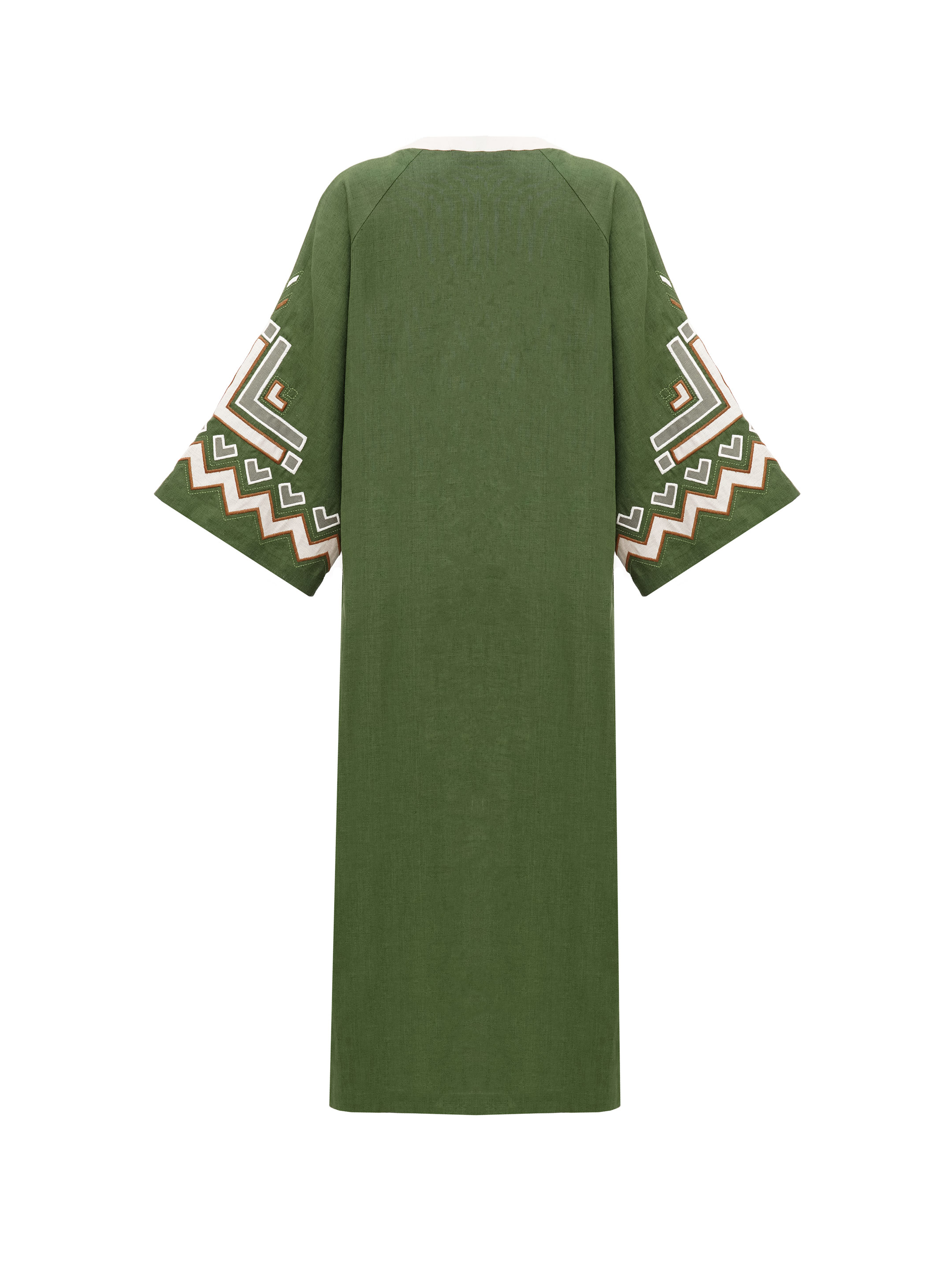 Green dress with short sleeve Symwol order
