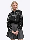 Black linen shirt with embroidery Tsvit Chornyi