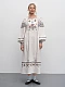 Long embroidered linen dress with yavorivsky ornament Yaryna [0]