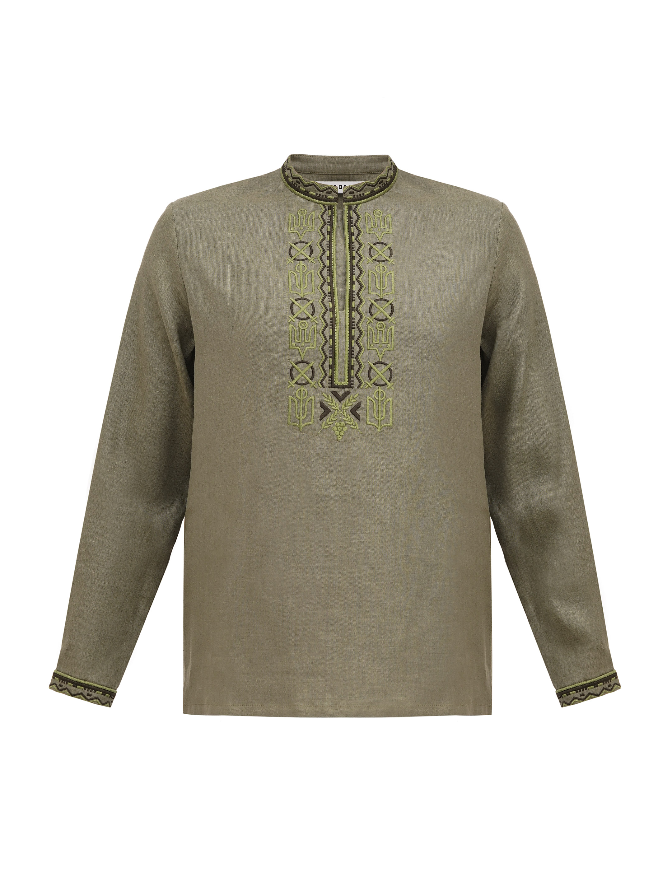 Men's embroidered shirt with symbols of Kyivan Rus 988 sizes
