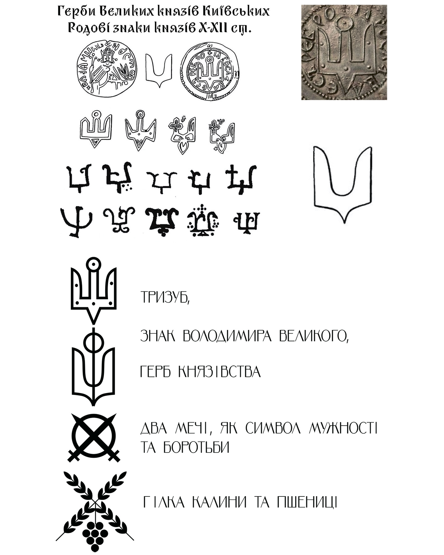 Men's embroidered shirt with symbols of Kyivan Rus 988 Black buy