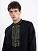 Men's embroidered shirt with symbols of Kyivan Rus 988 Black