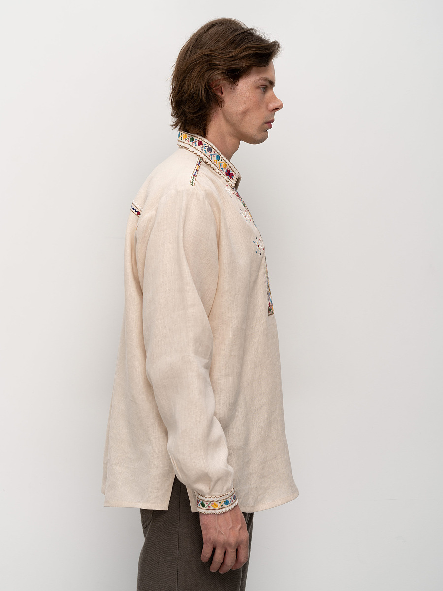 Men's embroidered shirt with collar Veremiy [0]
