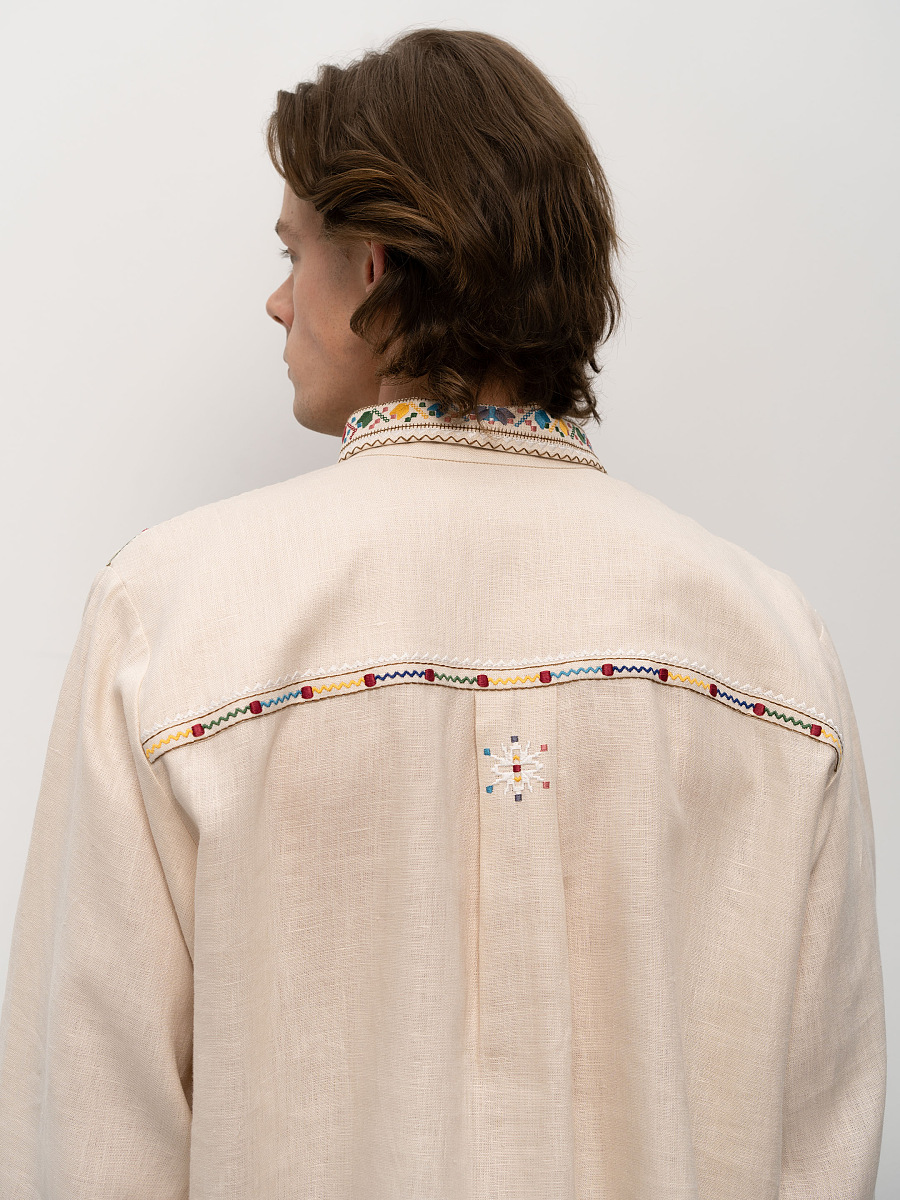 Men's embroidered shirt with collar Veremiy [0]
