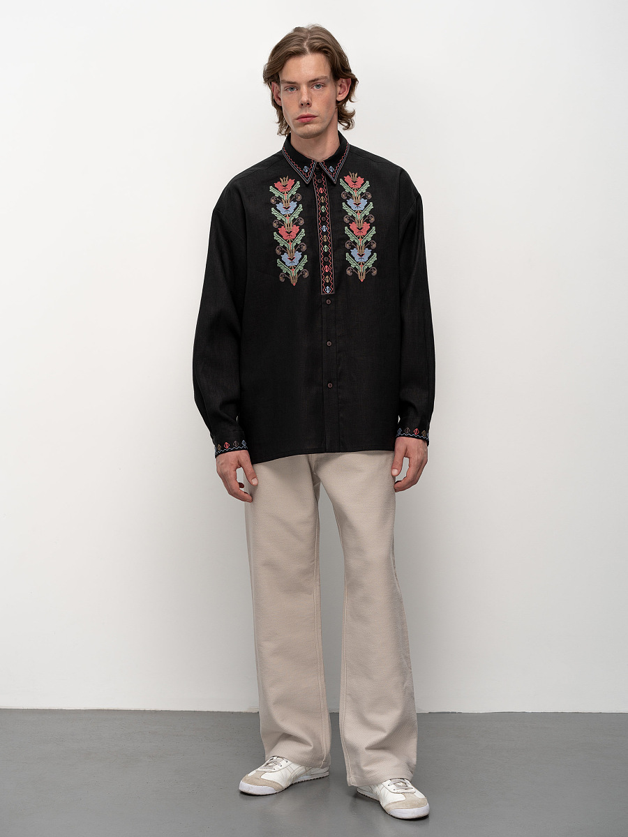 Men's embroidered shirt with a collar Kovel [0]