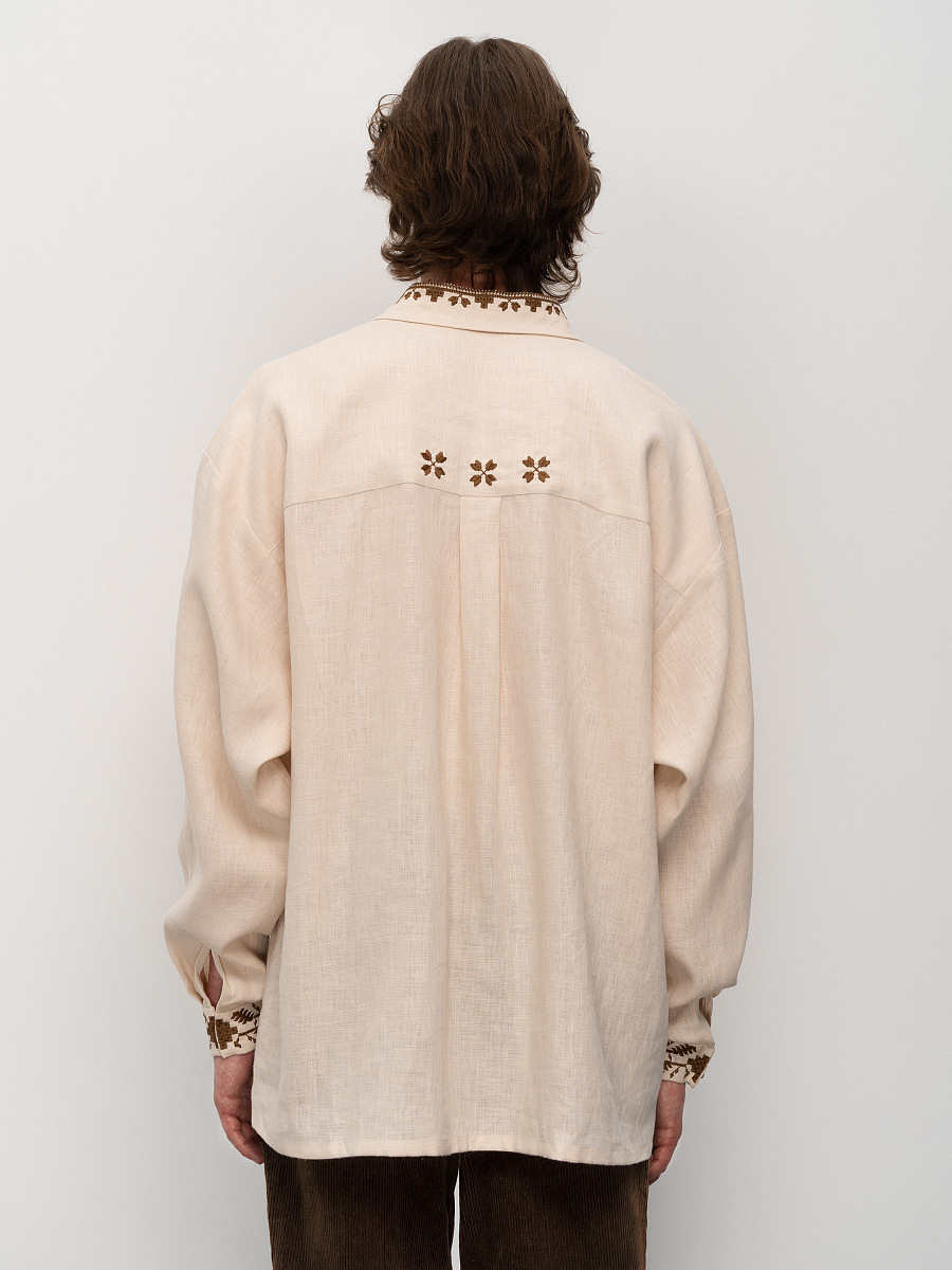 Men's embroidered shirt with a collar Chernihivska [0]