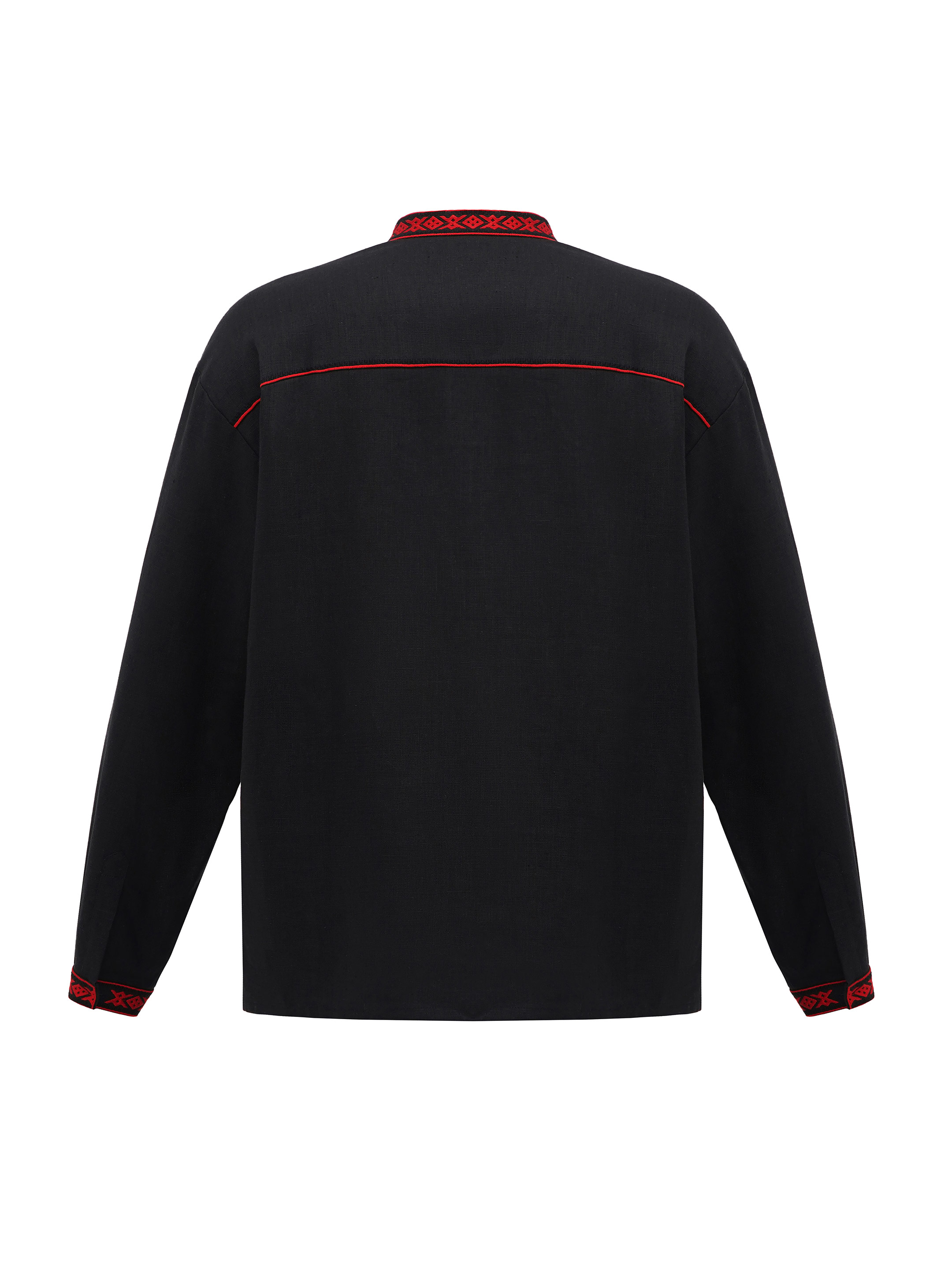 Black men's embroidered shirt Zhytomyr Chorna sizes