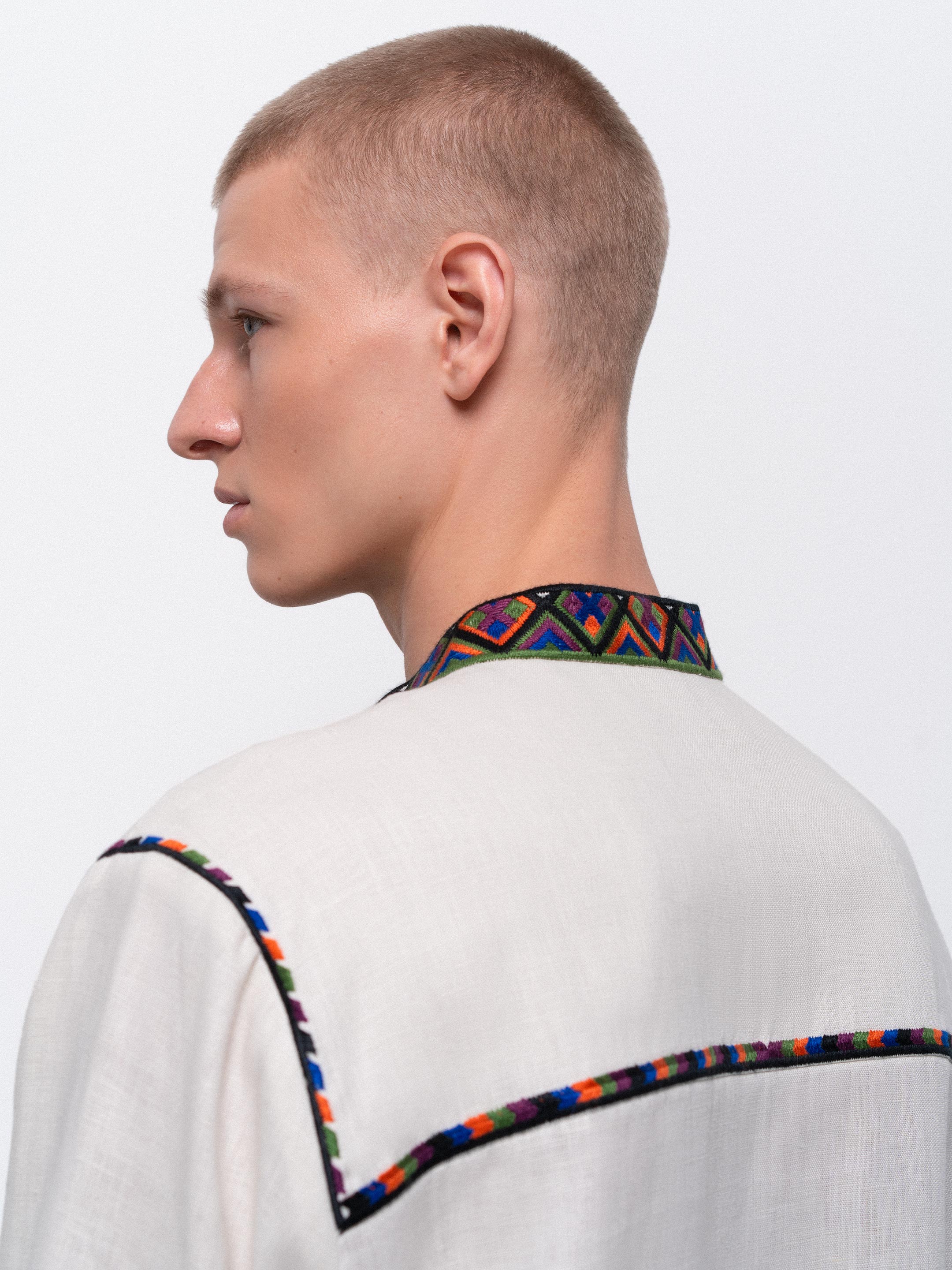 Men's vyshyvanka of the Pokuttya region Ivan in Ukraine
