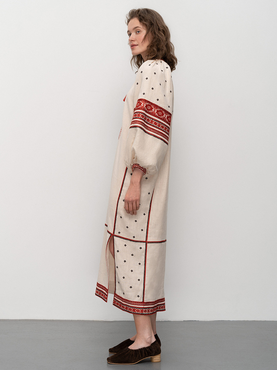 Embroidered dress of the Polissia region Malyn [0]