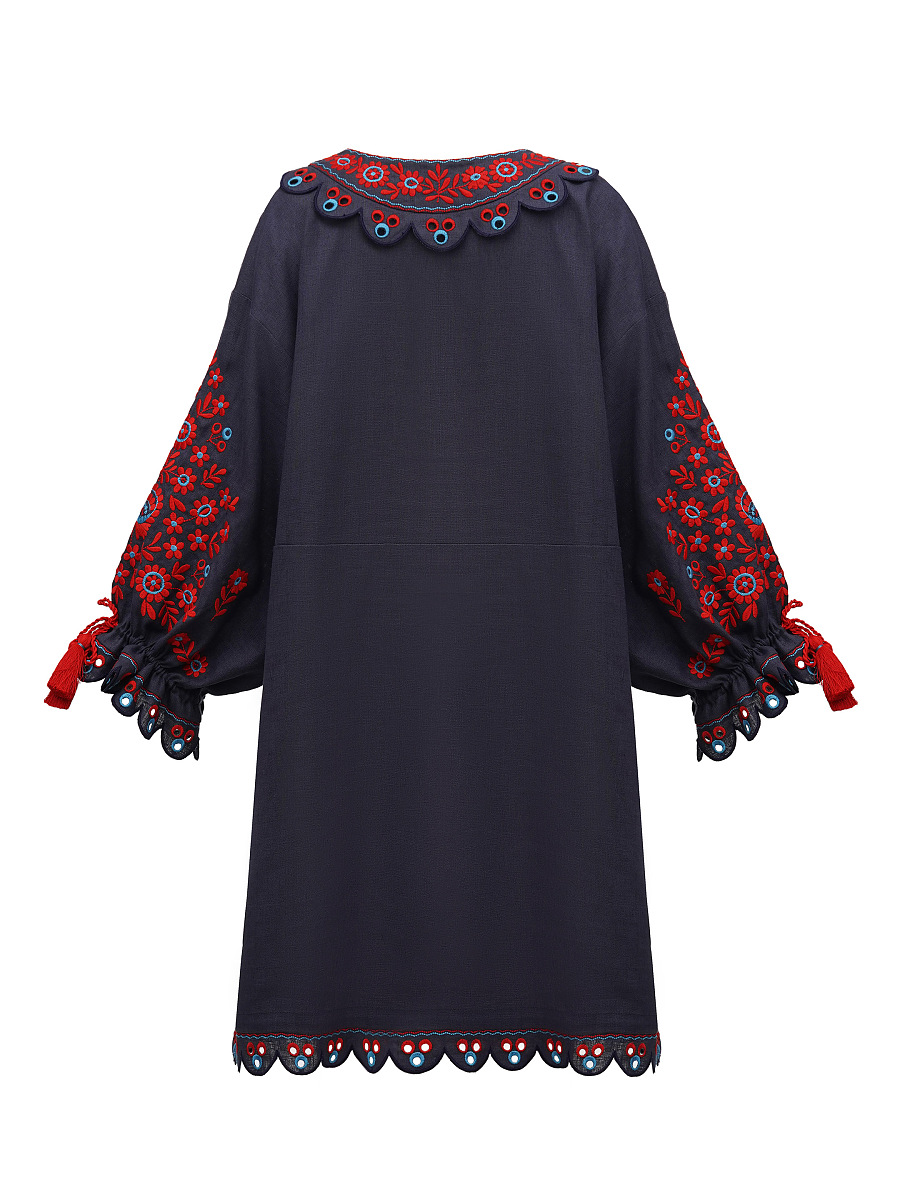 Short embroidered dress Lemky [0]