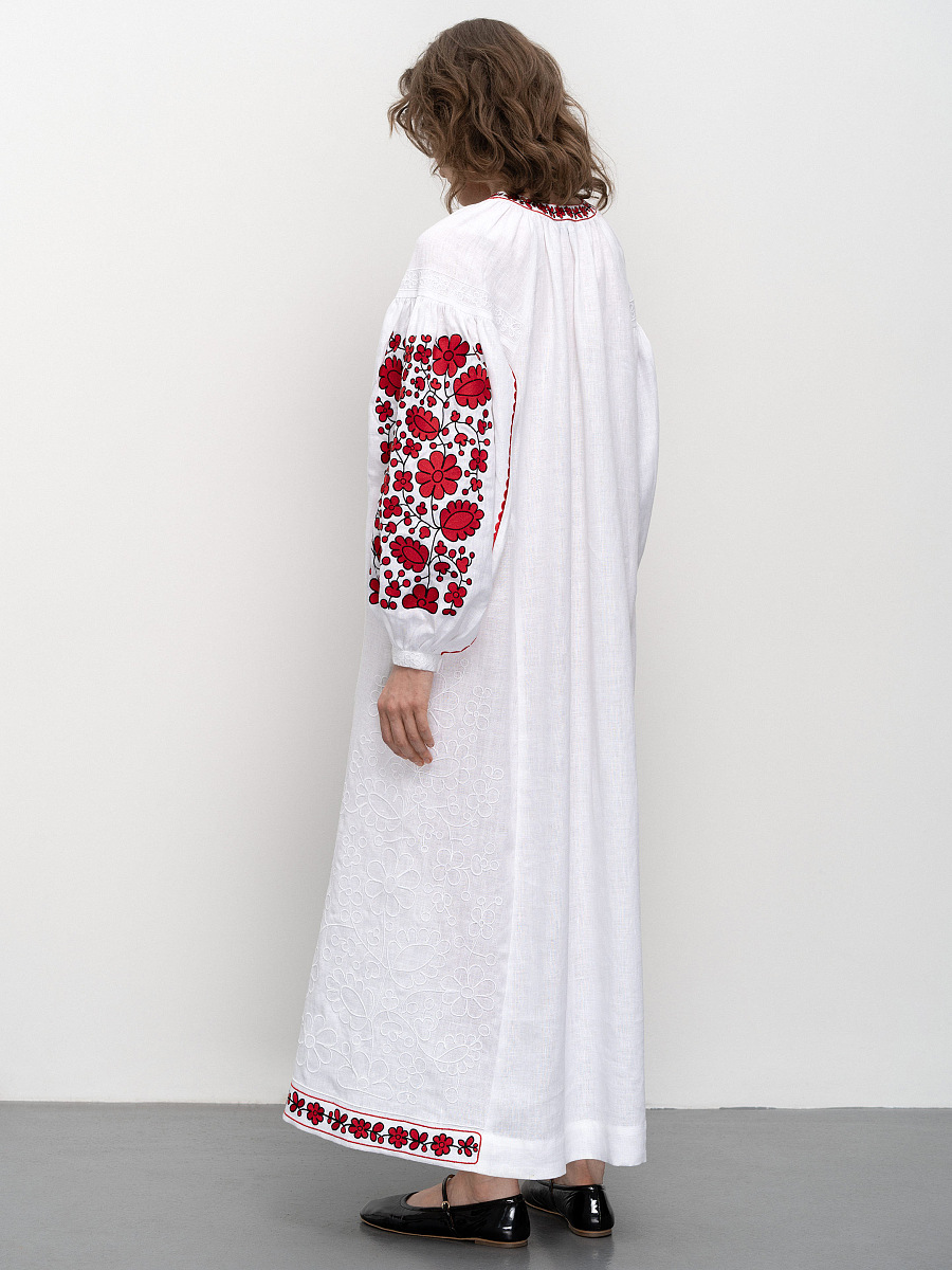 Long embroidered dress Myrhorodska [0]