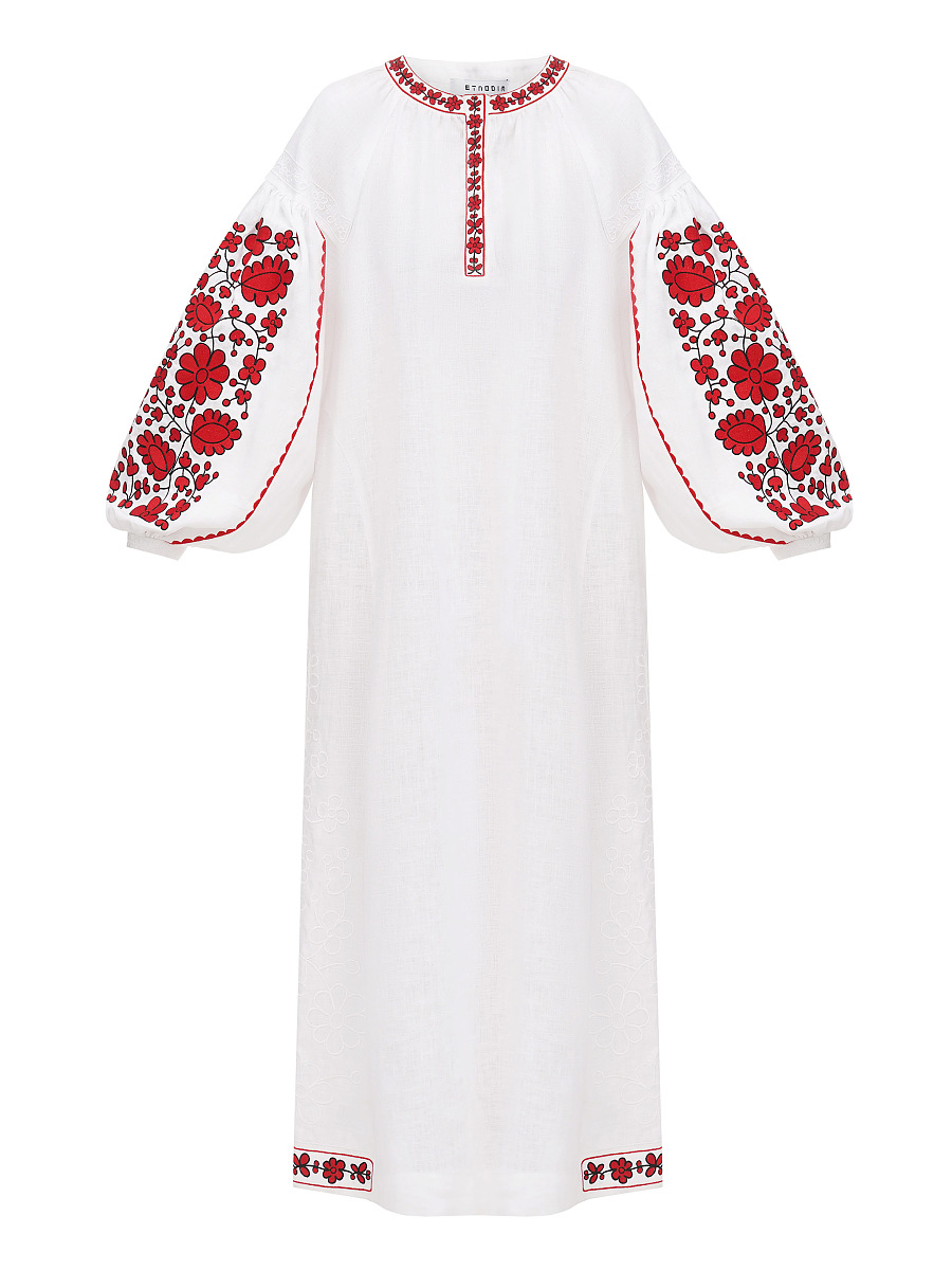Long embroidered dress Myrhorodska [0]
