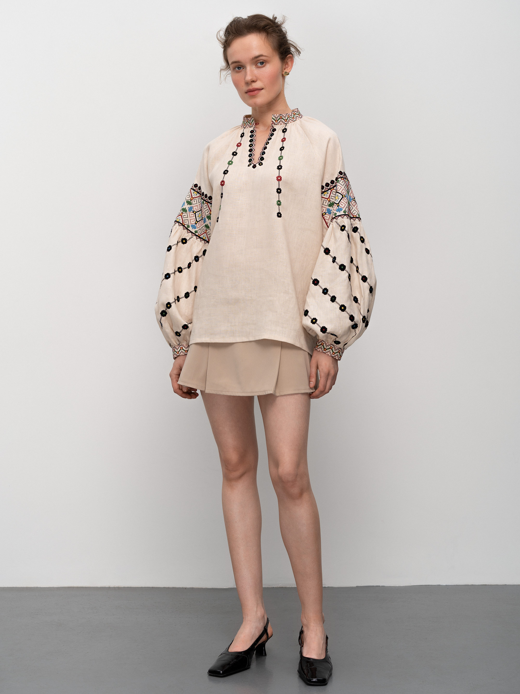 Women's shirt of the Opillia region Berezhany in Ukraine