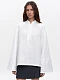 Linen blouse with wide sleeves and matching embroidery Teren Mono [0]