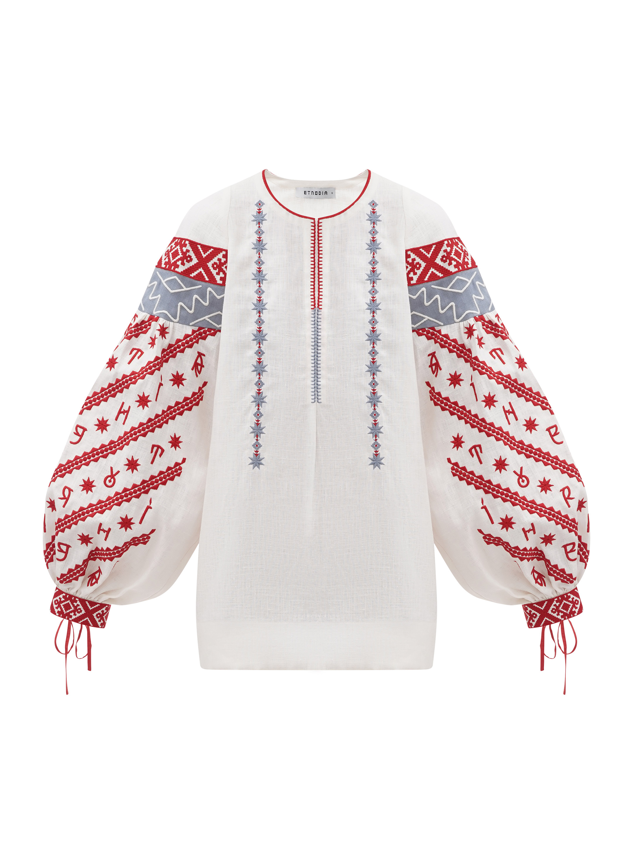 Women's embroidered blouse dedicated to the alphabet Rutenia sizes