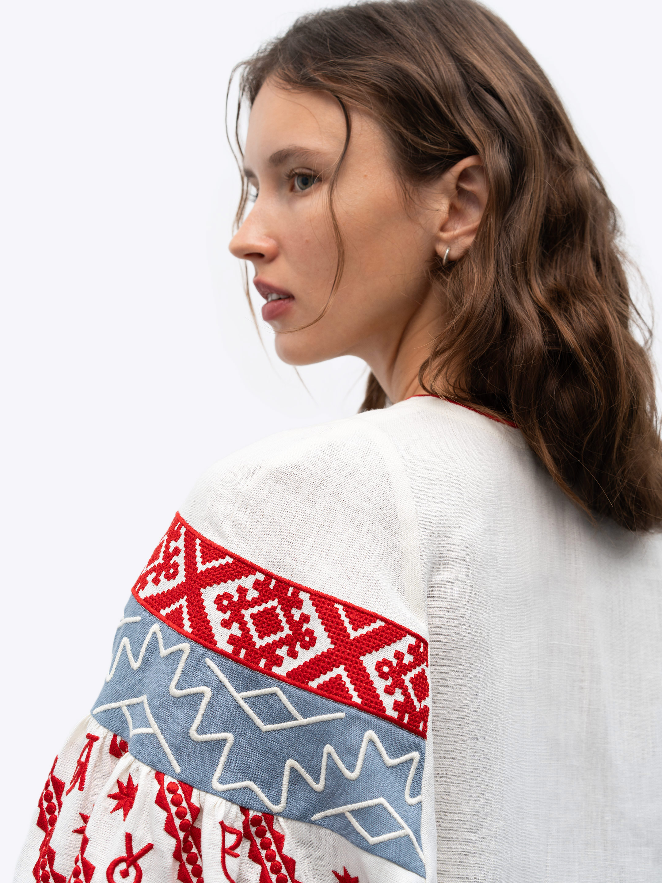 Women's embroidered blouse dedicated to the alphabet Rutenia photo