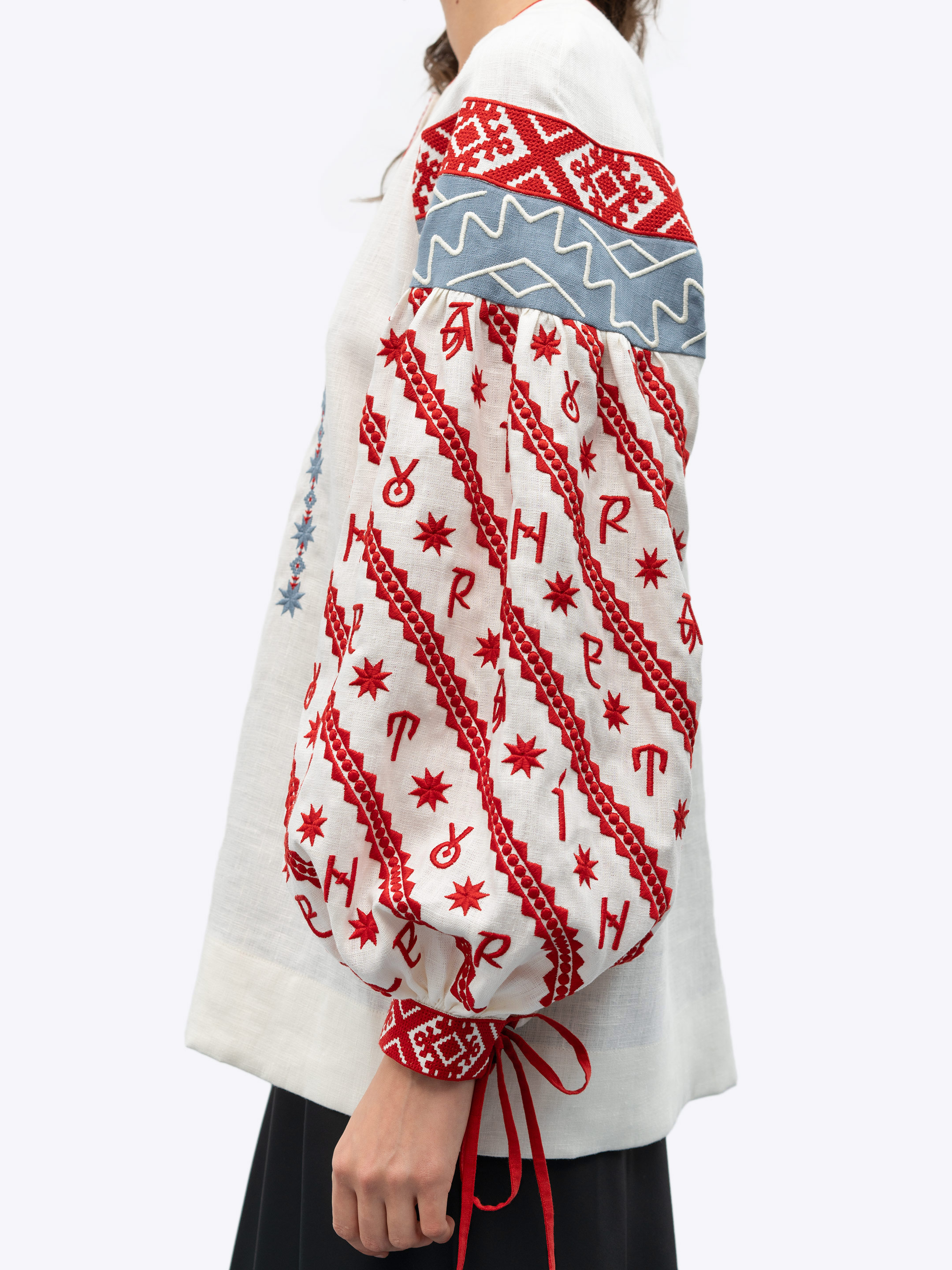 Women's embroidered blouse dedicated to the alphabet Rutenia ціна