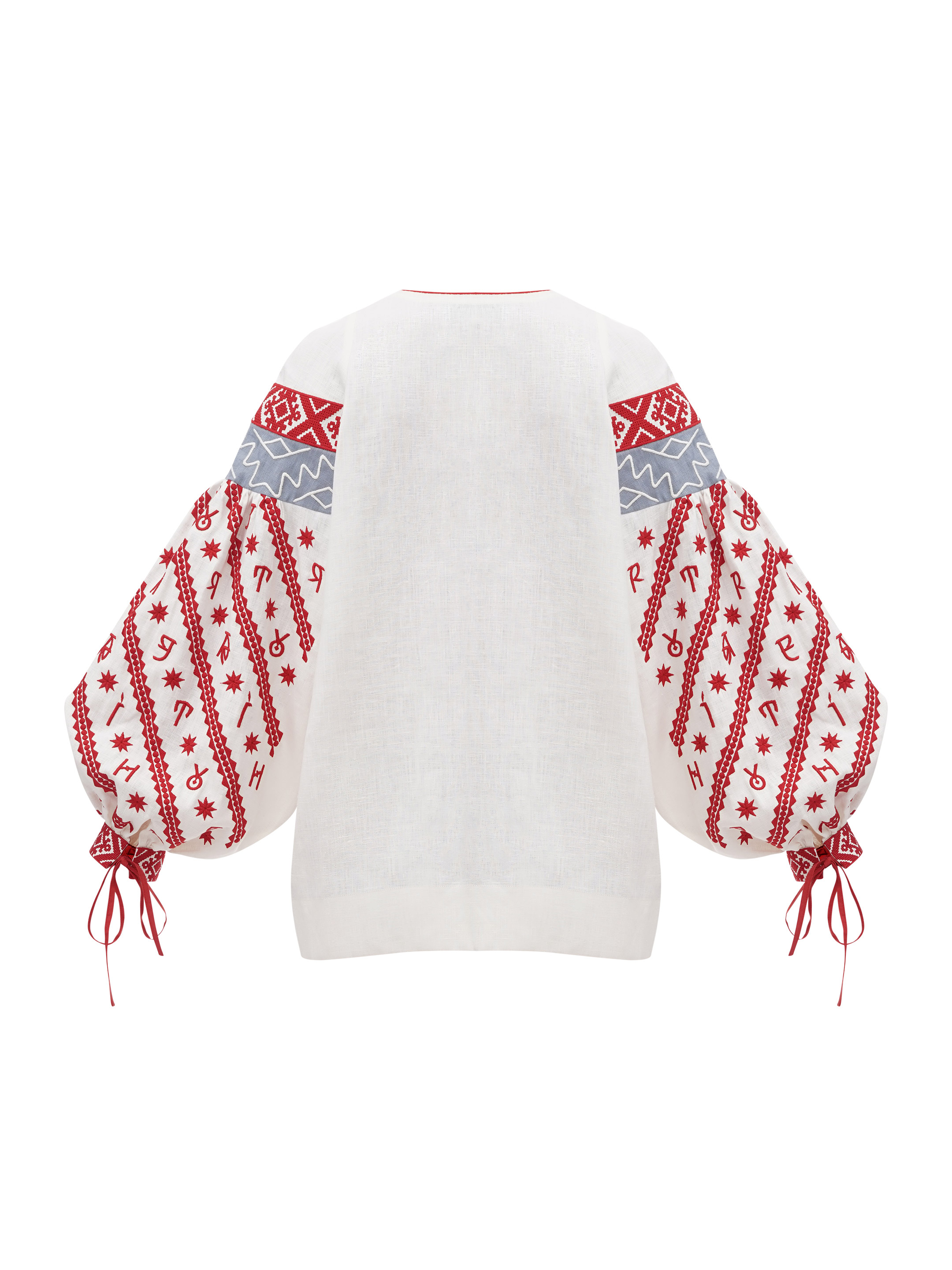 Women's embroidered blouse dedicated to the alphabet Rutenia buy