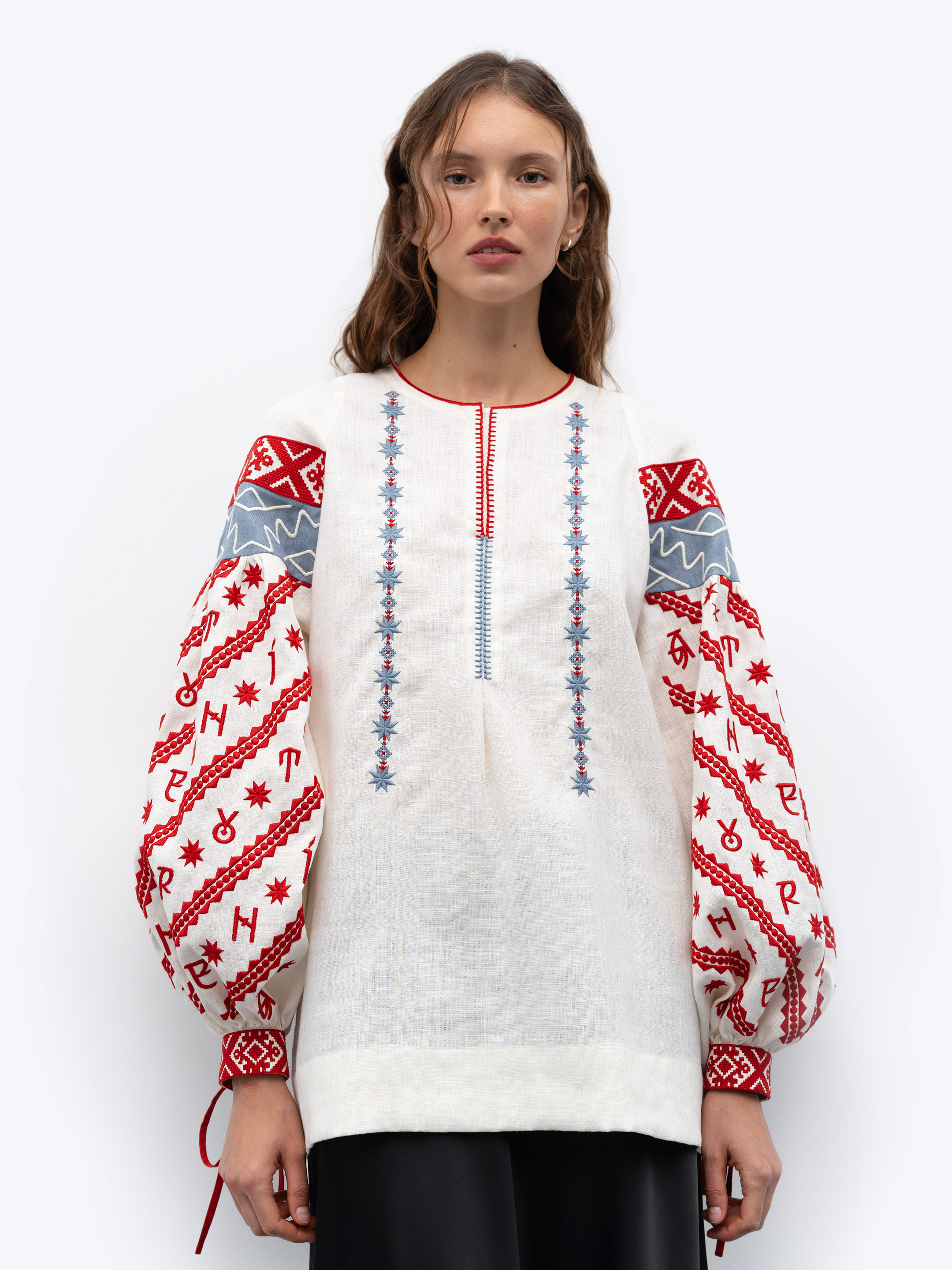 Women's embroidered blouse dedicated to the alphabet Rutenia Buy