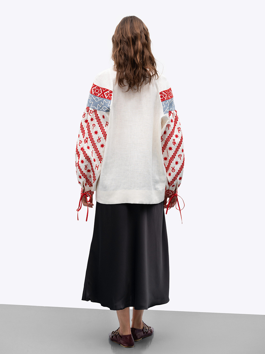 Women's embroidered blouse dedicated to the alphabet Rutenia [0]