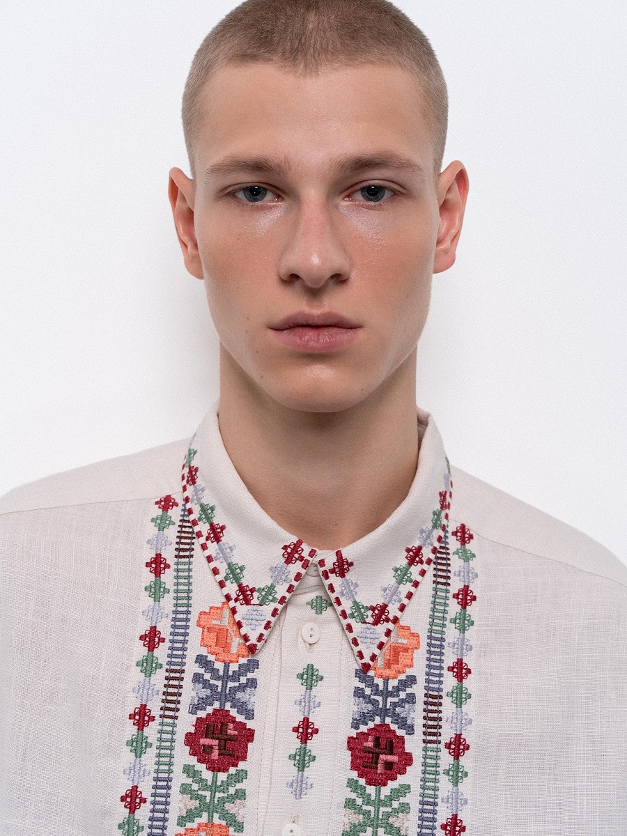 Men's embroidered shirt dedicated to the east Abrykosy M [0]