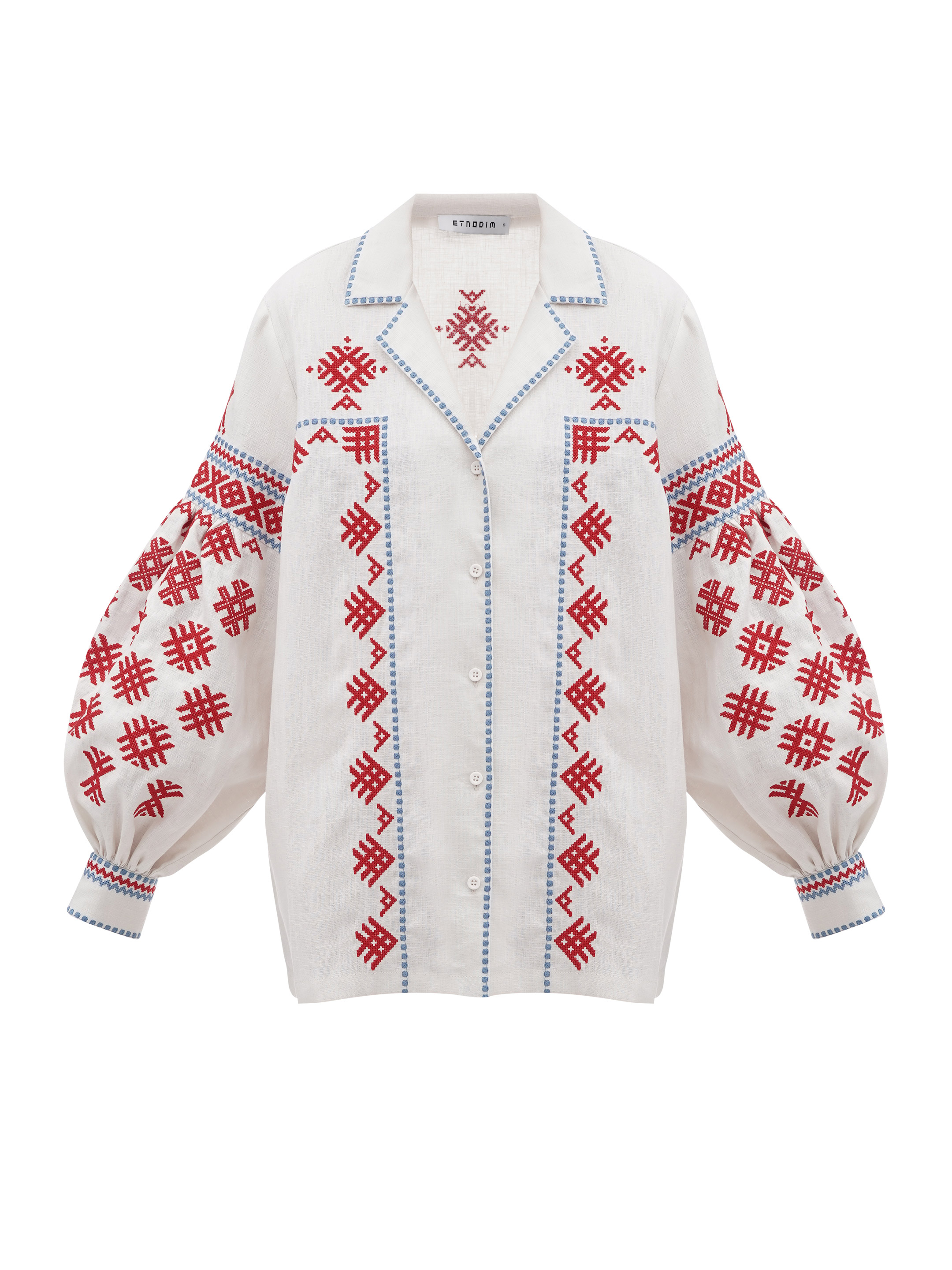 Women's vyshyvanka based on Olga Kosach's ornaments Pchilka sizes