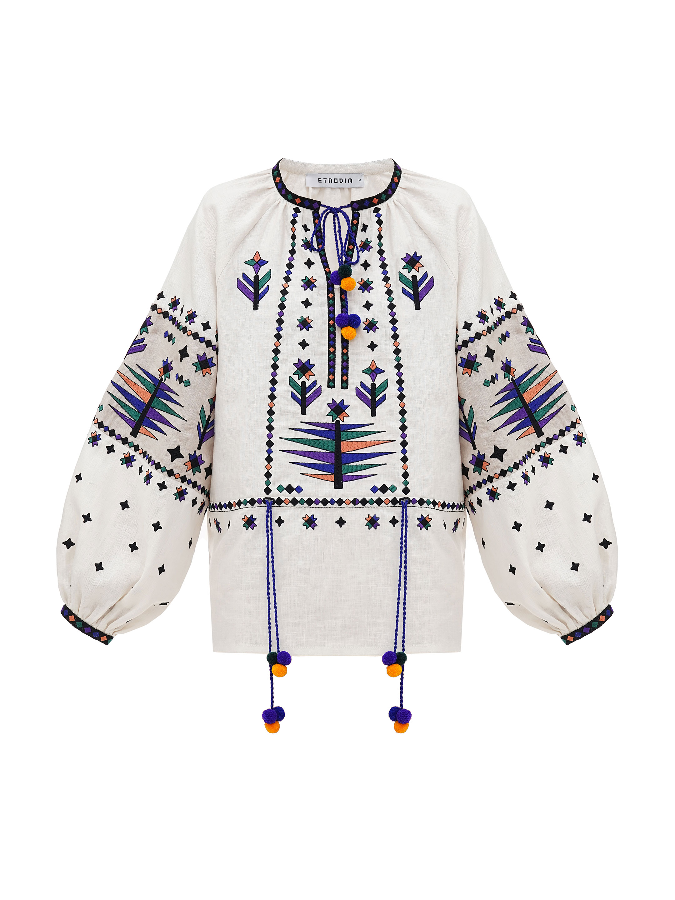 Women's embroidered shirt with geometric embroidery Melanka choose