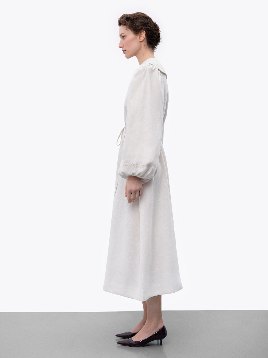 Linen dress with embroidery Pervotsvit Light [0]