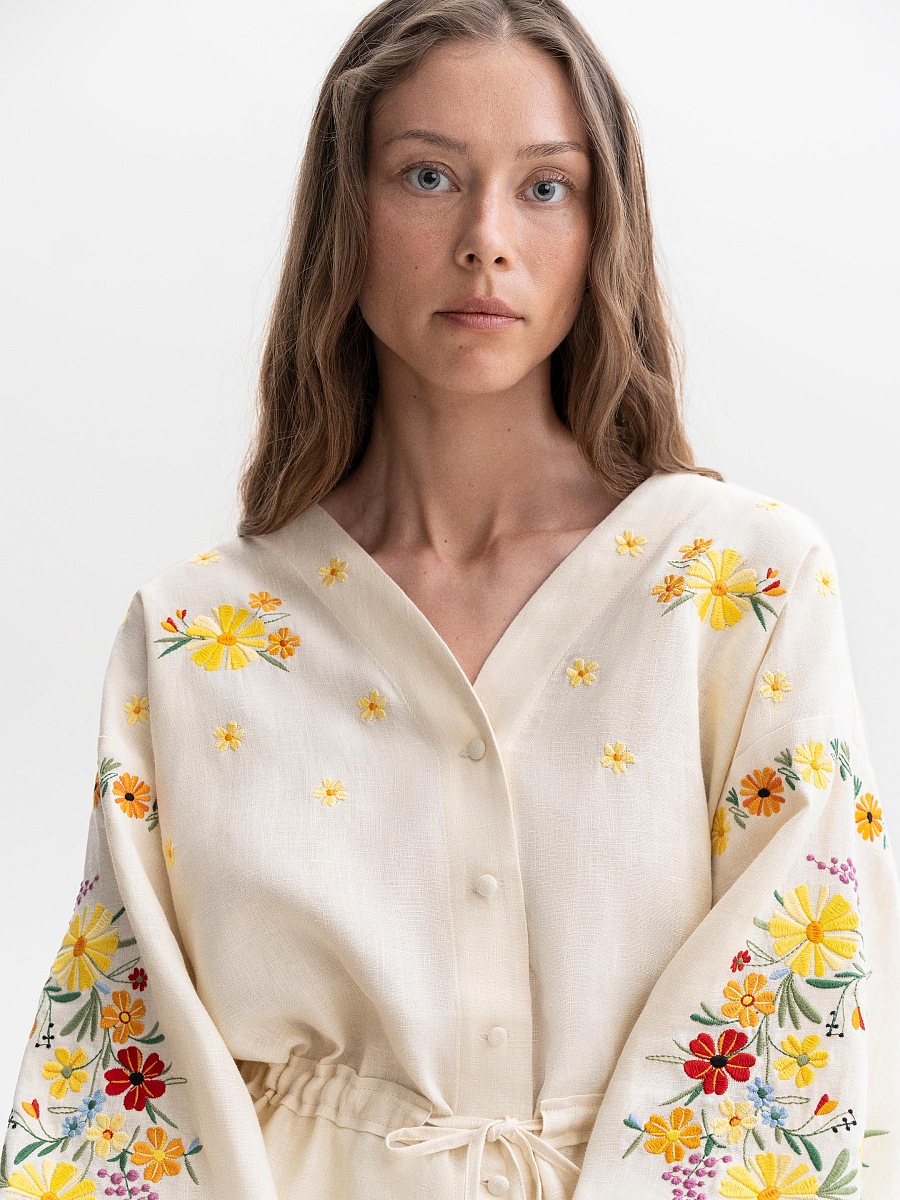 Light linen embroidery blouse Budzhak [0]